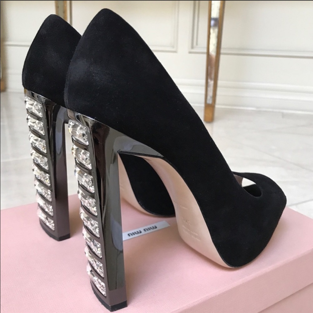 Miu Miu peep toe stilettos. Great condition
